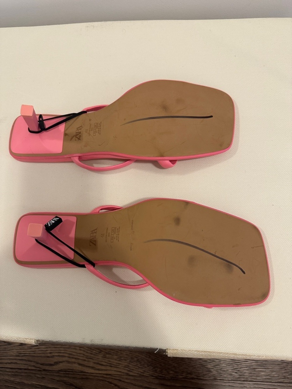 Zara Strappy Square-Toe Kitten Heel Sandals - Picture 5 of 9